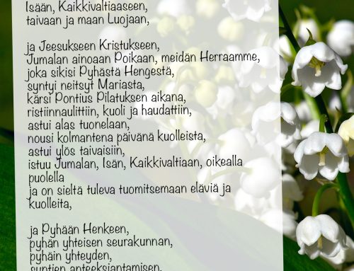 Uskontunnustus kertoo uskosta